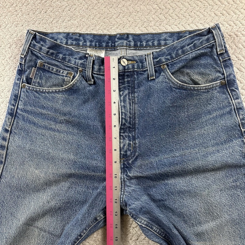 VTG Carhartt Jeans Mens 36x34 Made in USA Jeans Pants Workwear (34x33 Actual) - Picture 4 of 15